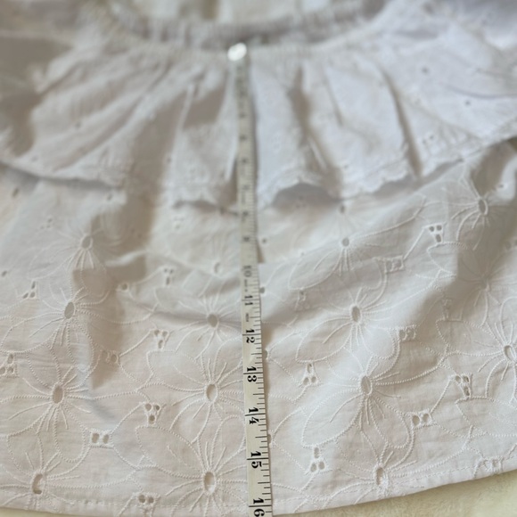 CALYPSO ST. BARTH WHITE OFF-SHOULDER BLOUSE | SIZE M - Picture 13 of 14